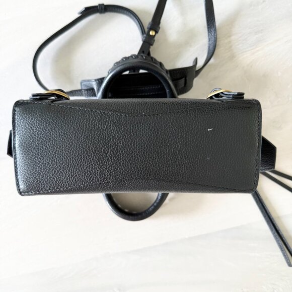 Balenciaga Mini City Bag in Grained Black Calfskin with Gold Hardware - Picture 4 of 7